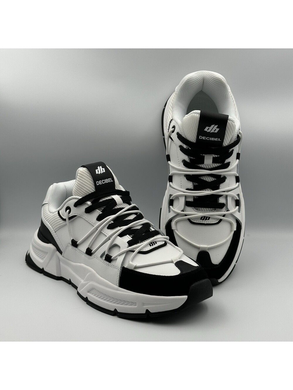 Decibel VOL02 Sneakers Size 11.5 White/Black Men’s Athletic Shoes